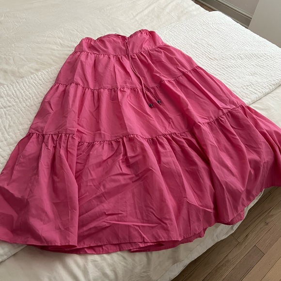 Staud Lucca Midi Skirt in Wild Orchid - size S - Picture 5 of 8